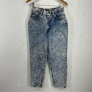 Vintage Levi's Juniors size 13 High Waist Acid Wash Straight Leg Mom Jeans